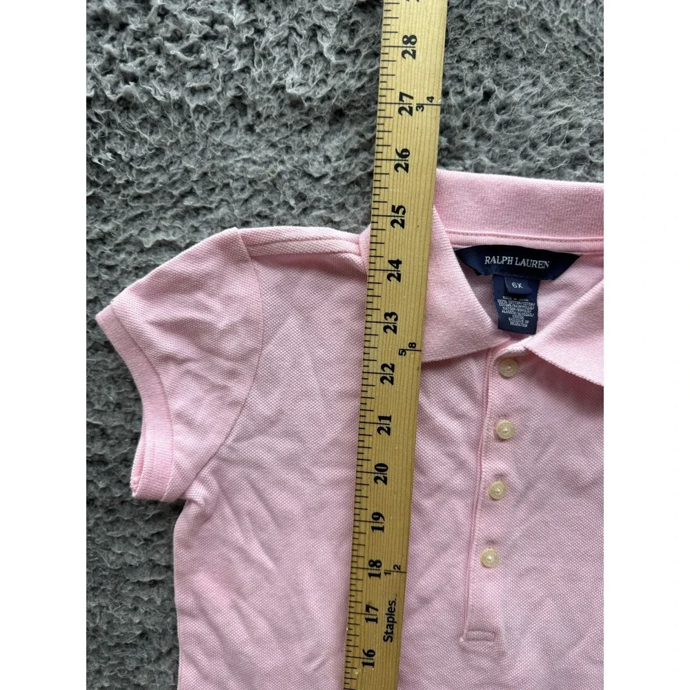 Vintage Ralph Lauren‎ Ruffle Layered Collared Mini Dress Pink Girl Size 6X